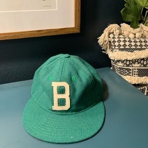 Vintage Flannel Adjustable Leather Back Hat